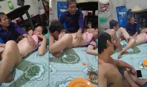 Chú lớn tuổi chơi lạ qua nhậu nhà cháu rồi nhậu luôn vợ - VIET69